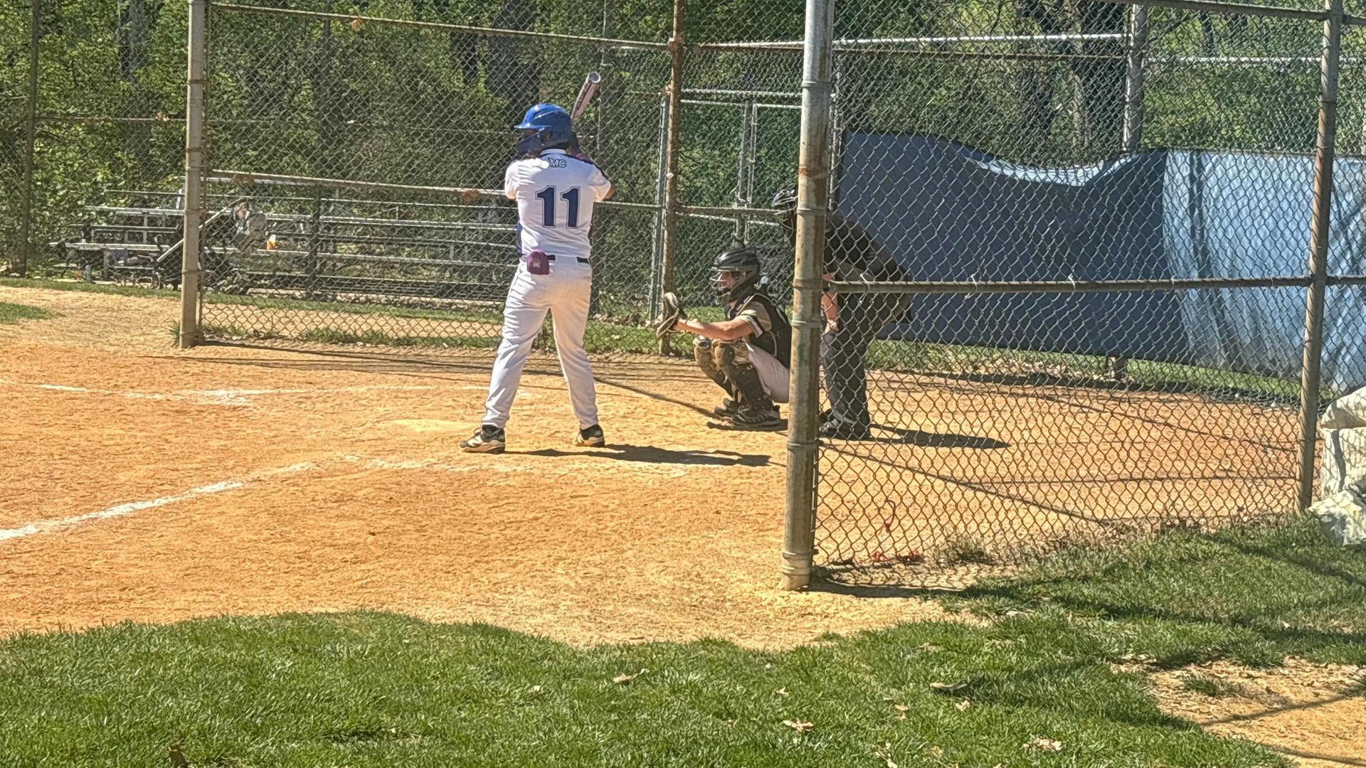 MANOR COLLEGE BASEBALL BREAKS LOSING STREAK WITH LATE HOME RUN IN GAME ONE OF A HOME DOUBLEHEADER VERSUS PATRICK HENRY COLLEGE