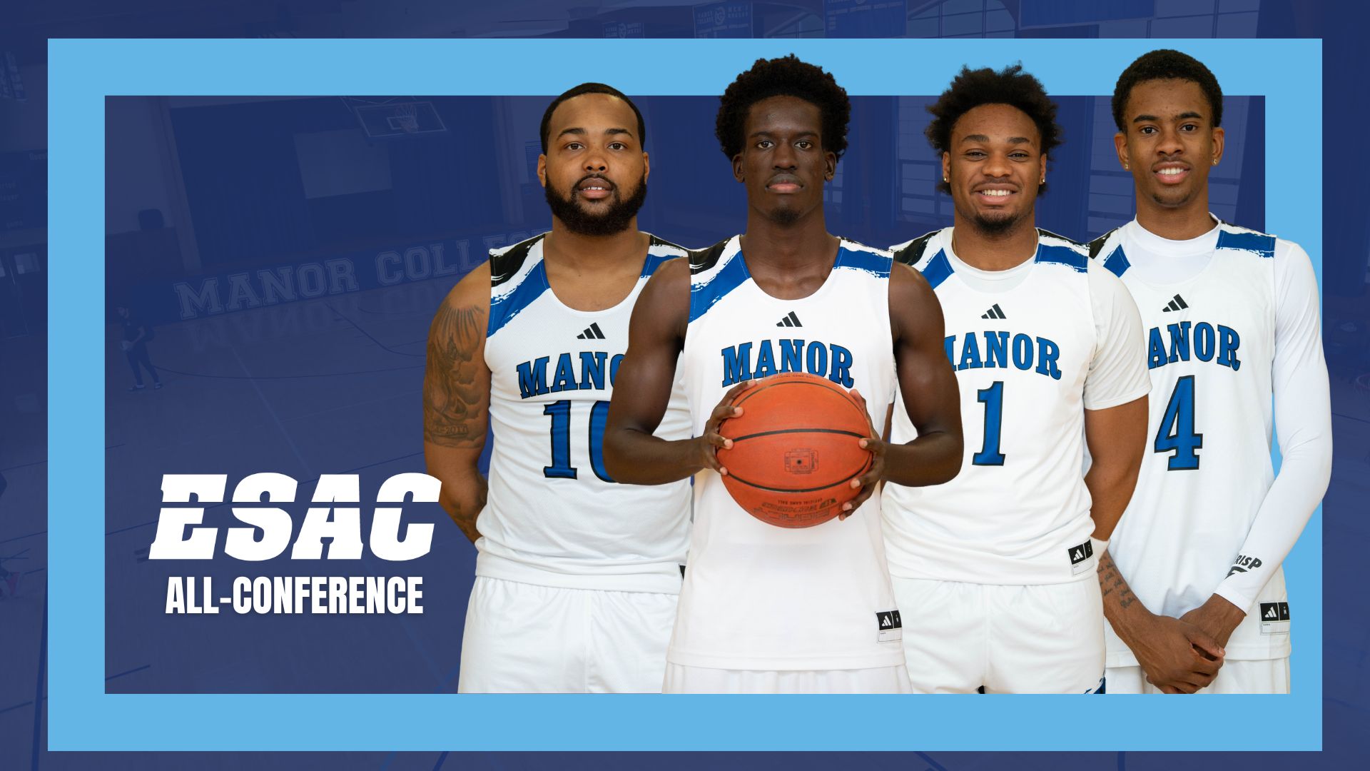 MANOR COLLEGE&rsquo;S MANNY ROACH, BRYCE NWOBU, TYRAY COOPER, AND CHEIKH DIAGNE NAMED ALL-EASTERN STATES ATHLETIC CONFERENCE