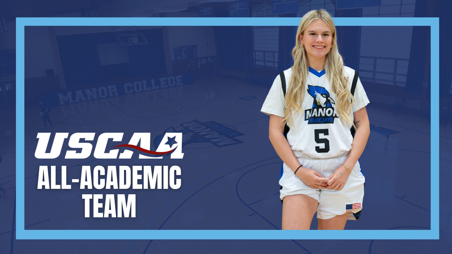 MANOR COLLEGE'S LAUREN BROWN NAMED TO THE USCAA DIVISION I WOMEN'S BASKETBALL NATIONAL ALL-ACADEMIC TEAM